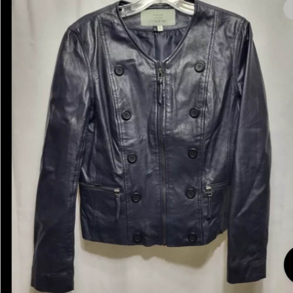 - Bod & Christensen  blue leather med euc!